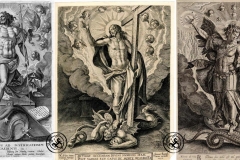 Cristo-tirunfante-y-San-Miguel-con-Lucifer-en-Martin-de-Vos-y-Wierix